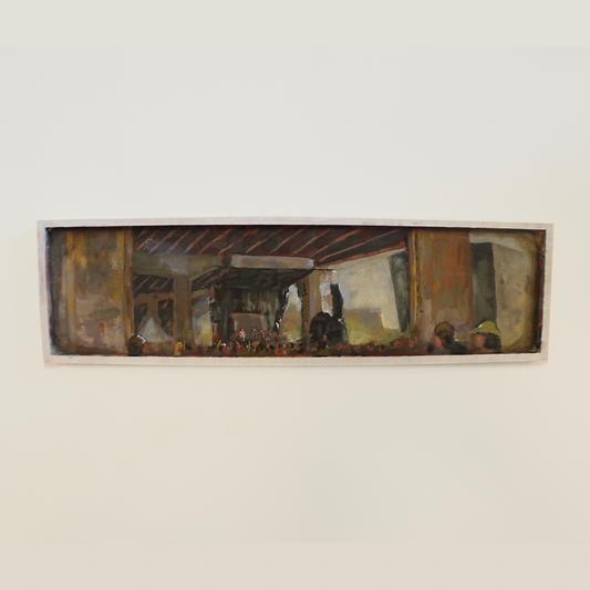 Kiara Plein Air Albany New York Concert Landscape Wall Art Painting - Original Artwork